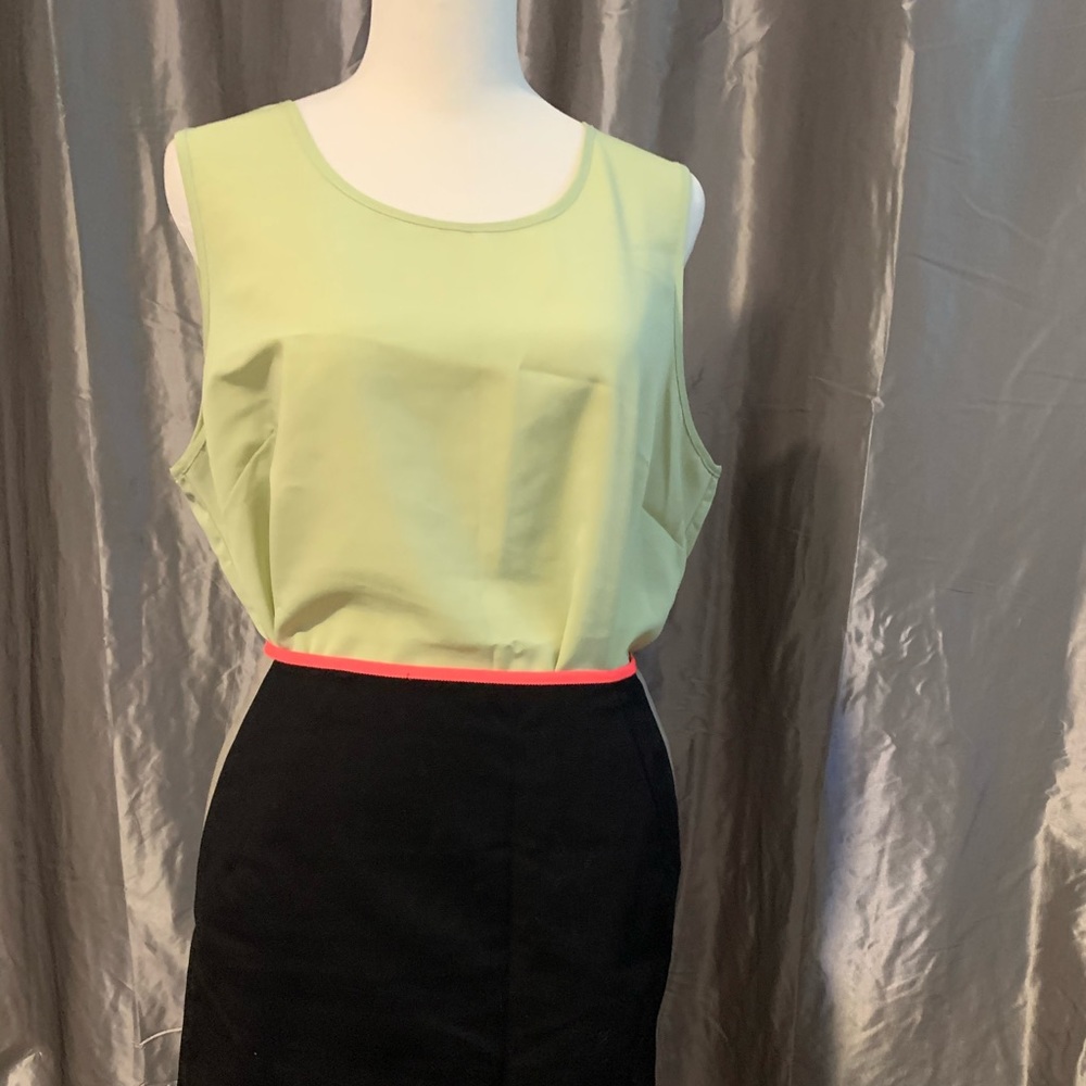 Lime Sleeveless Top